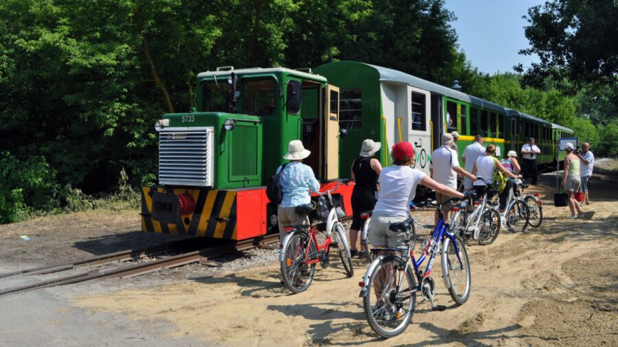 Die Schmalspurbahn in Balatonfenyves ist wieder in Betrieb