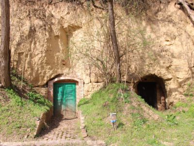 Zwischen Lösswänden und Weinfässern in der Kellergasse von Szólád